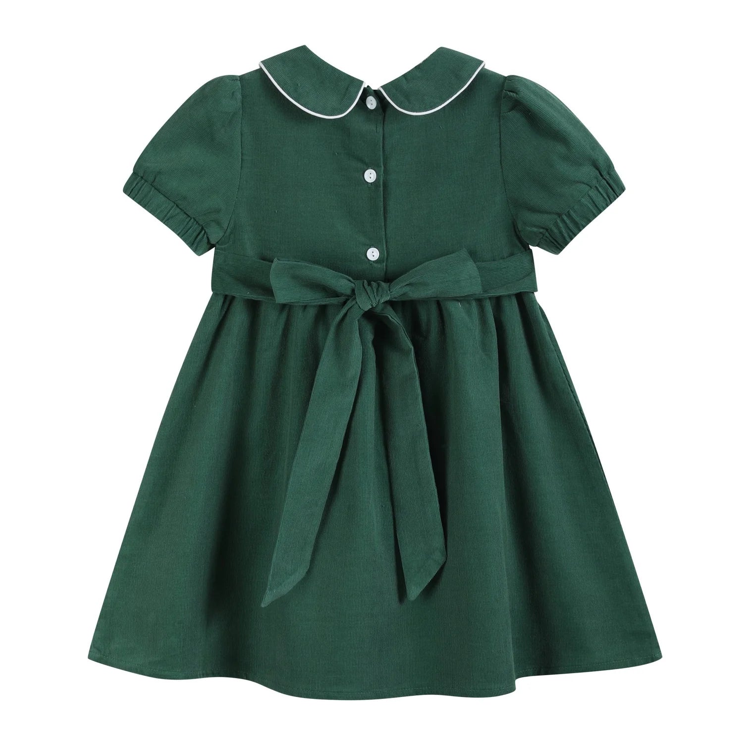Green Corduroy Santa Smocked Dress – Piper Jo & Co