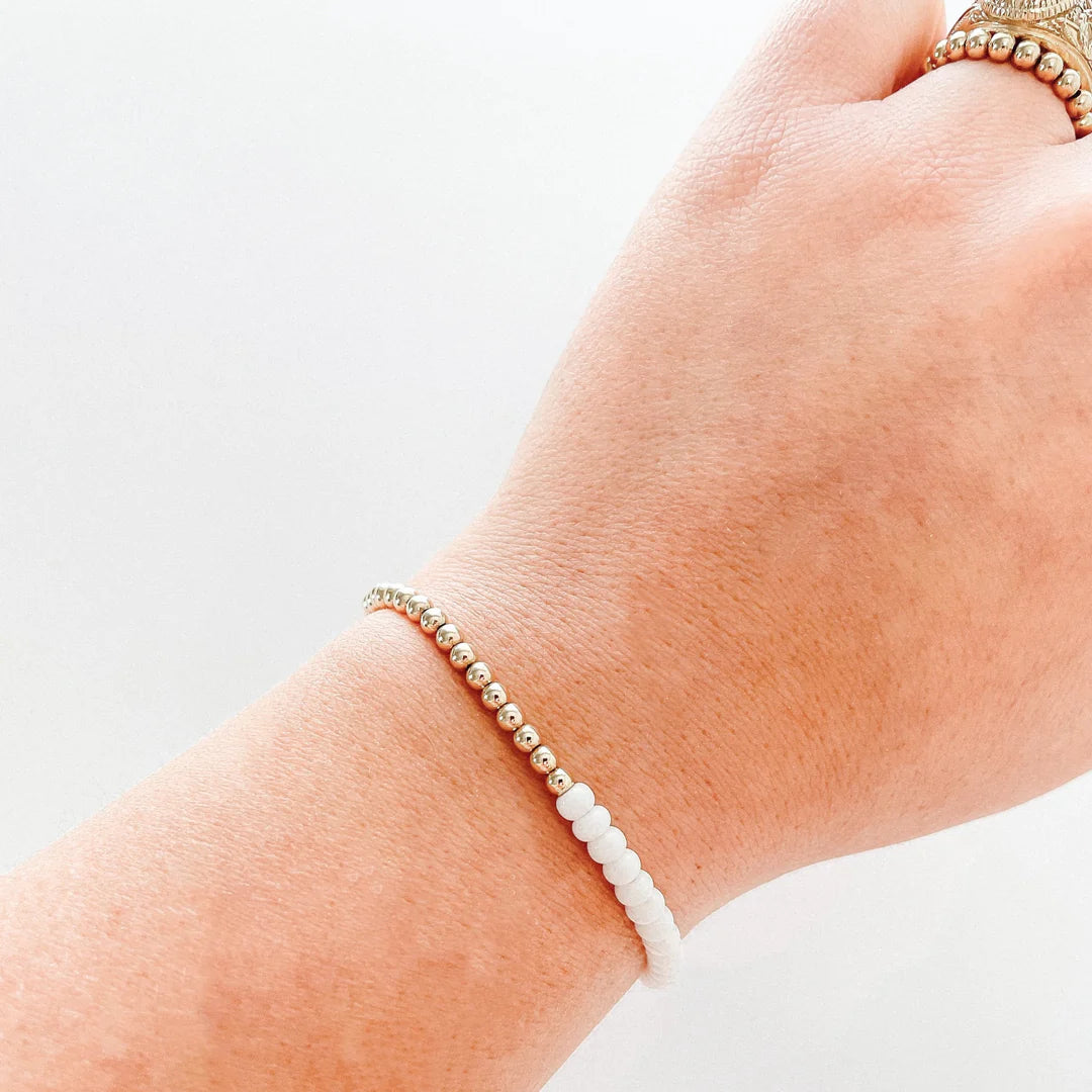 Hannah Bracelet in White