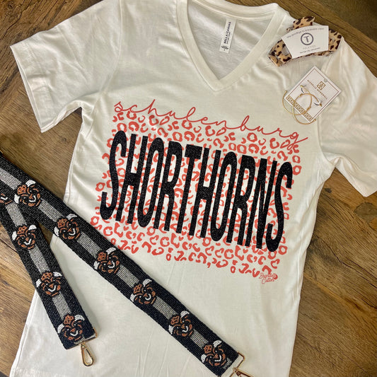 Schulenburg Shorthorns V-Neck Tee