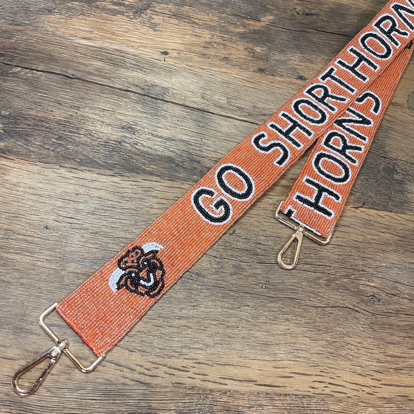 Go Shorthorns Adjustable Beaded Strap