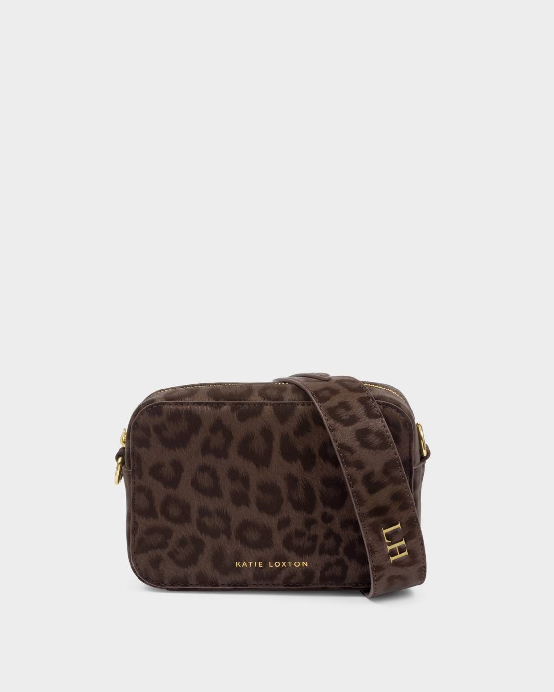 Avery Small Crossbody Bag l Chocolate Leopard