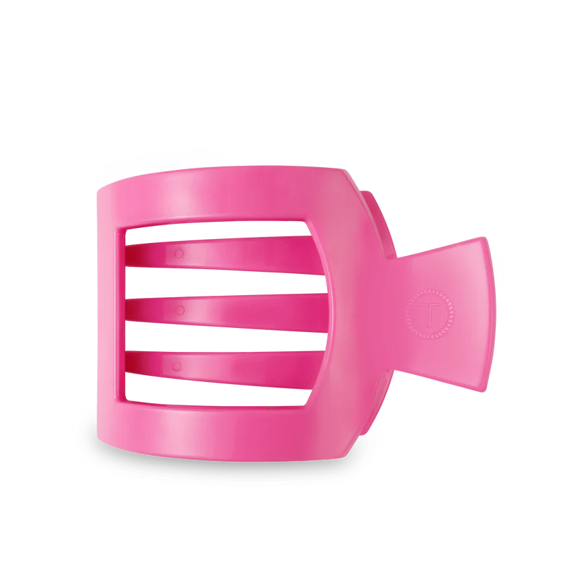 Paradise Pink Large Flat Square Hair Clip