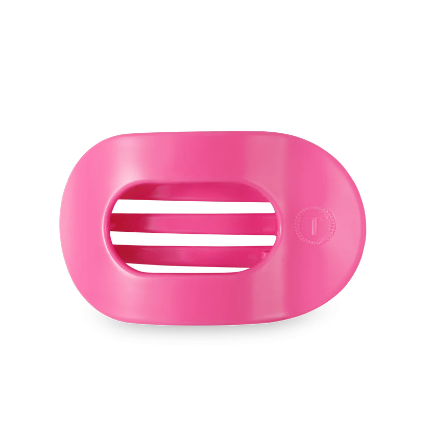 Paradise Pink Medium Flat Round Hair Clip