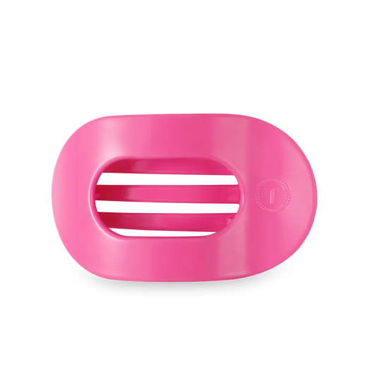 Paradise Pink Medium Flat Round Hair Clip