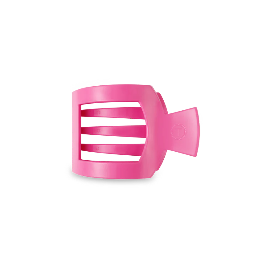 Paradise Pink Small Flat Square Hair Clip