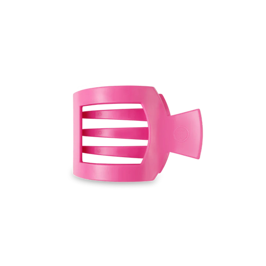 Paradise Pink Small Flat Square Hair Clip