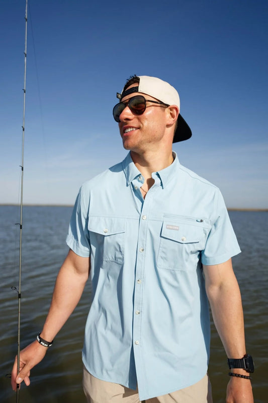 Performance Fishing Shirt | Dusty Blue