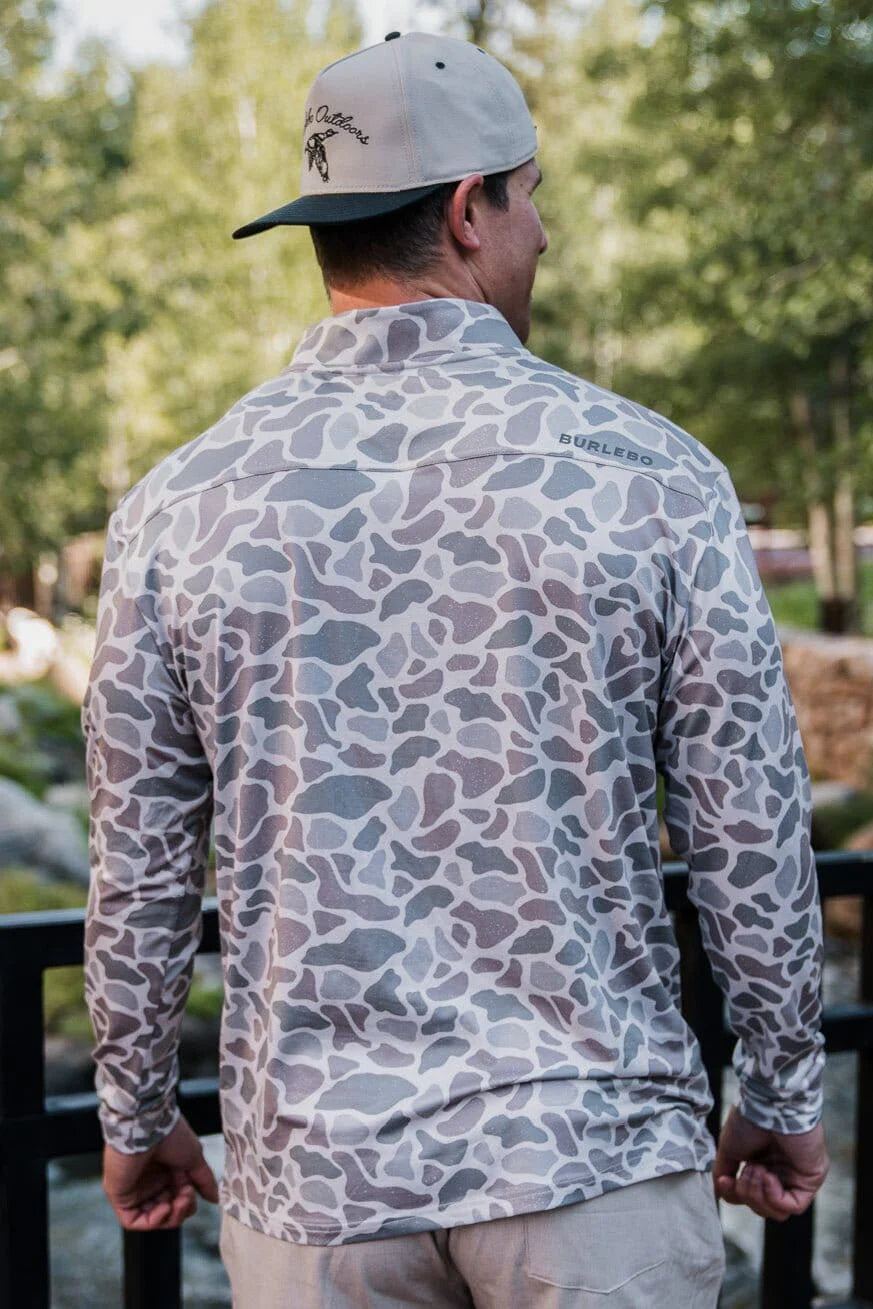 Performance Quarter Zip - Classic Deer Camo