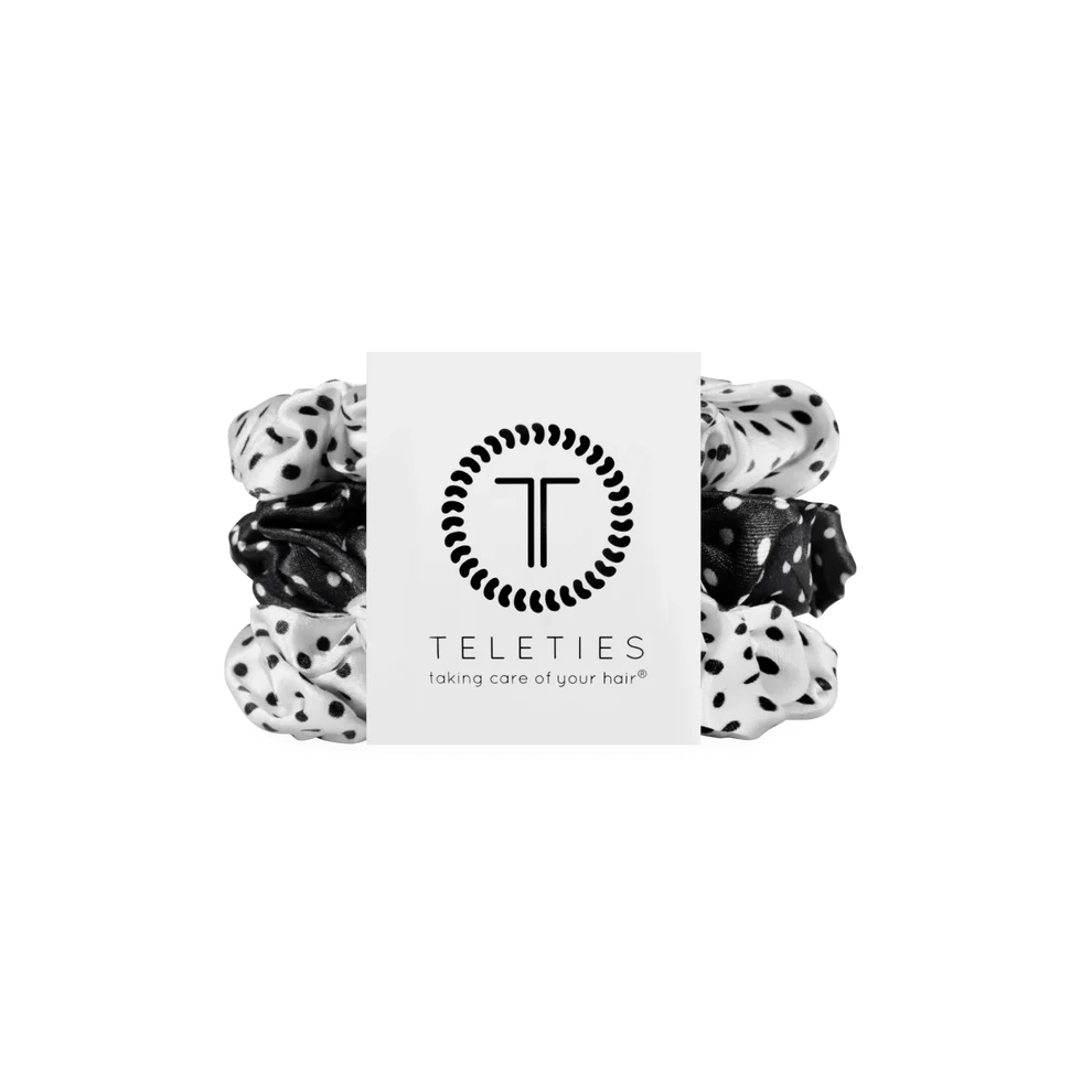 Polka Dot Party Large Silk Scrunchies