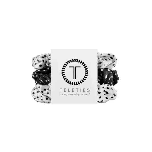 Polka Dot Party Large Silk Scrunchies