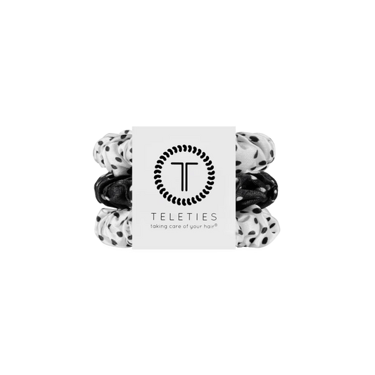 Polka Dot Party Small Silk Scrunchies