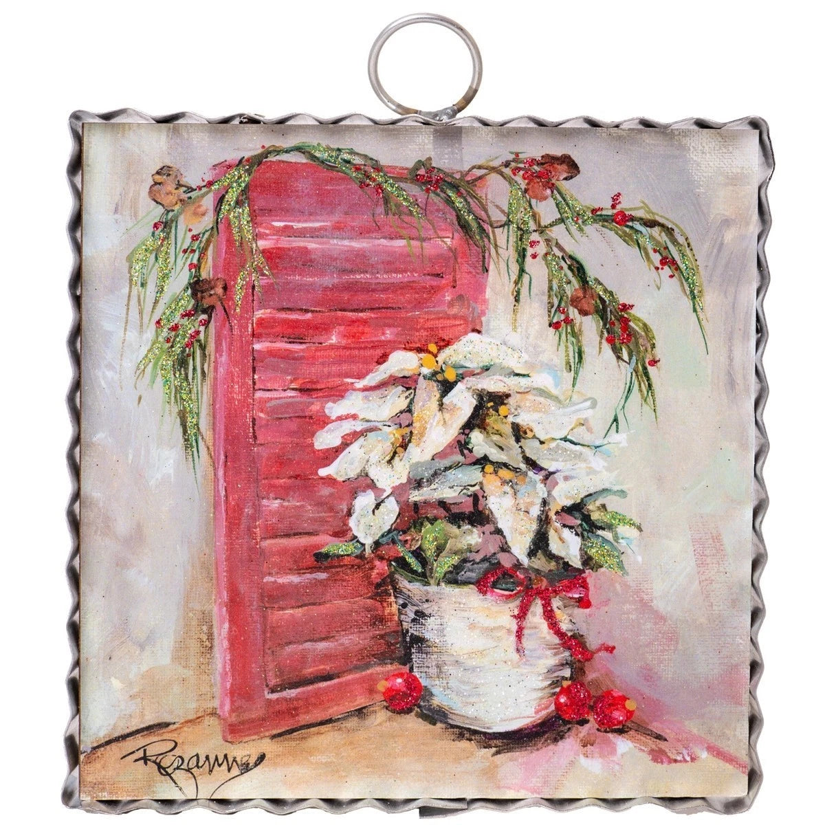 Mini Gallery White Poinsettias