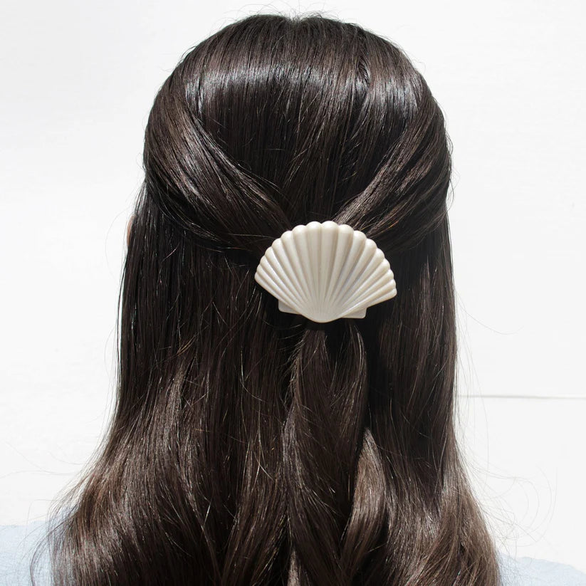 Shimmering Shell Tiny Flat Hair Clip