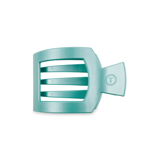 Totally Turquoise Medium Flat Square Hair Clip