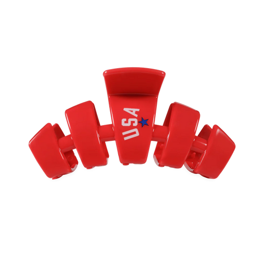 USA Classic Red Medium Claw Clip