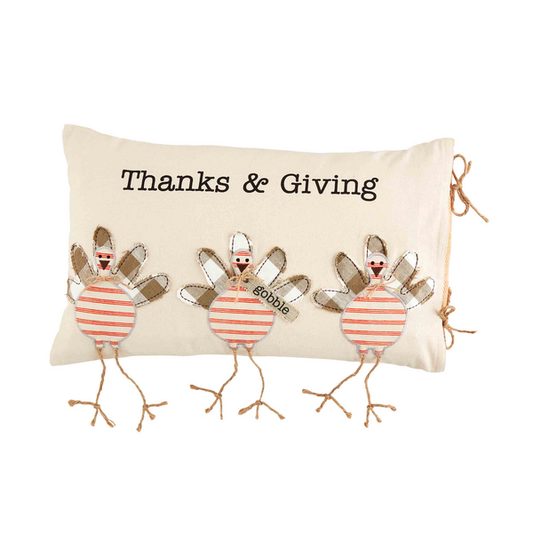 Turkey Fall Applique Pillow