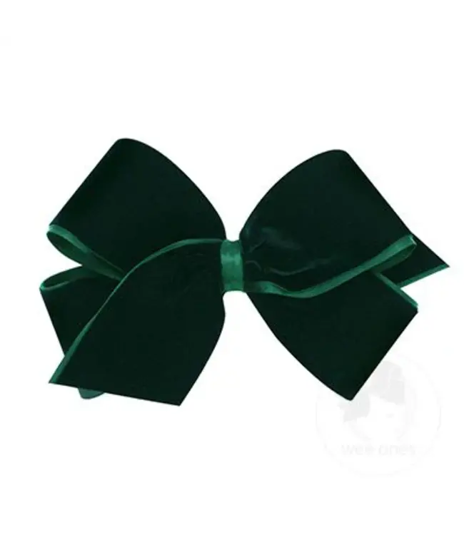 King Velvet Bow | Green