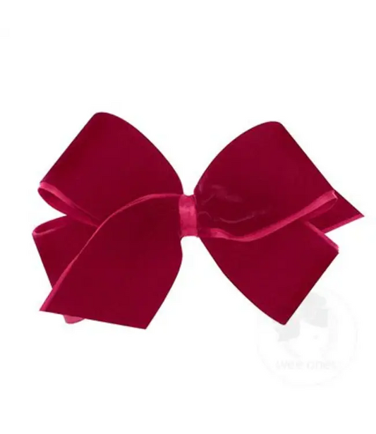 King Velvet Bow | Red