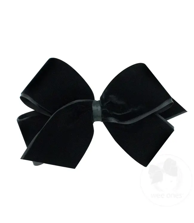 King Velvet Bow | Black