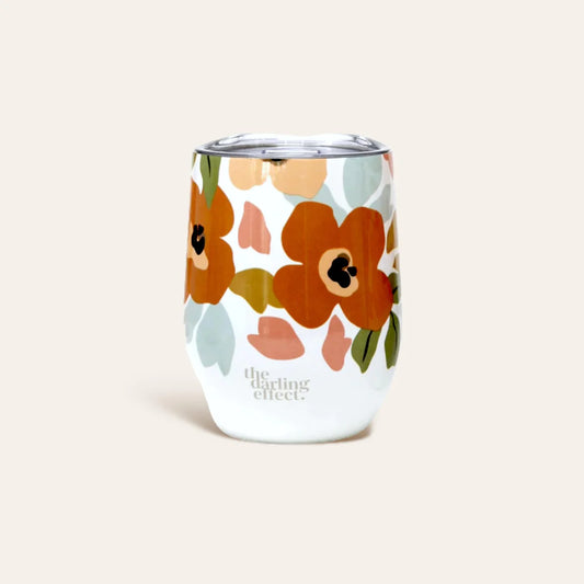 12 oz Wine Tumbler | Everlasting Blooms