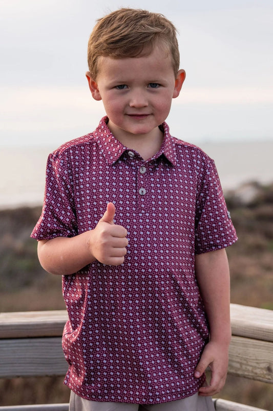 Youth Polo - Texas Maroon