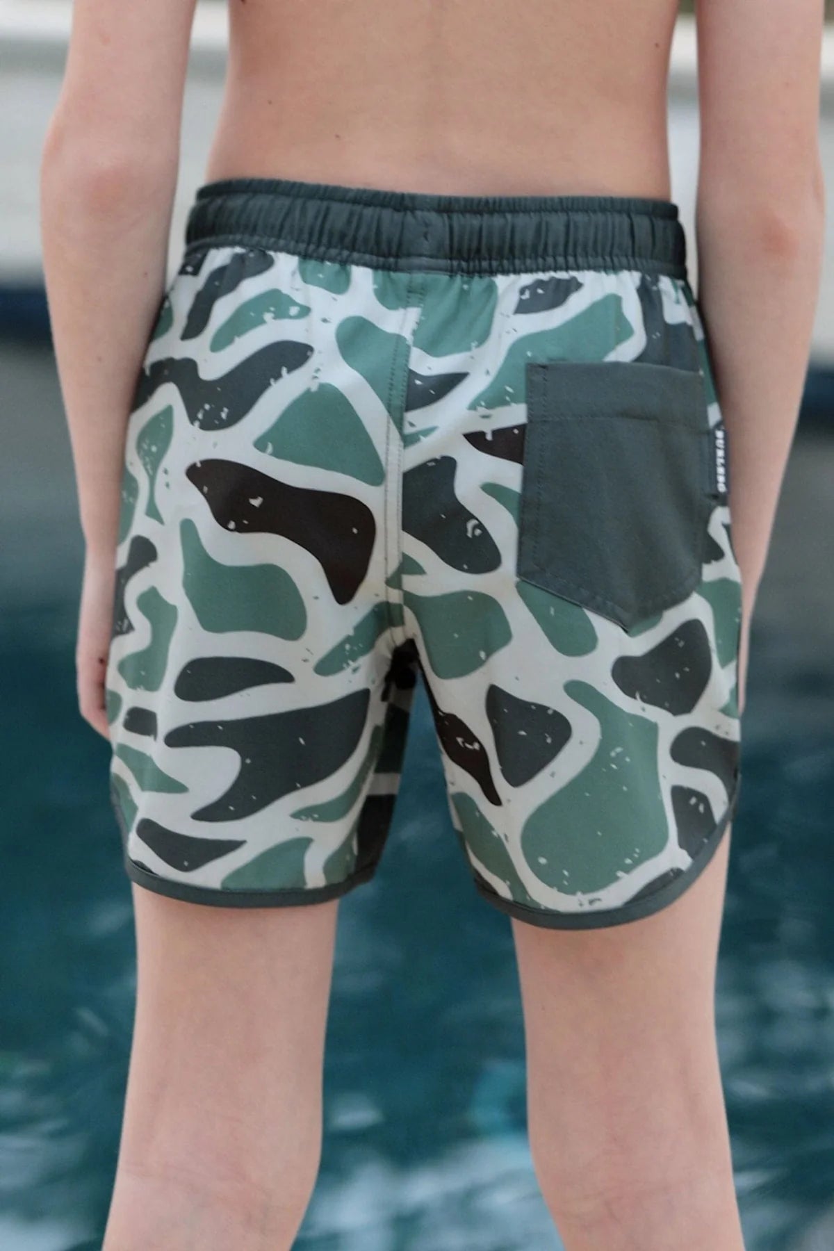 Youth Swim Trunk | Jumbo Retro Duck Camo