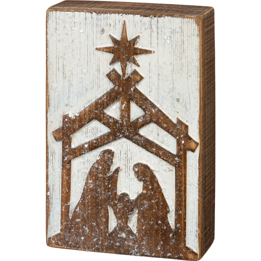 Nativity Box Sign