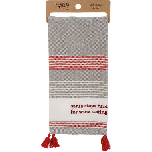 Kitchen Towel | Santa Stops