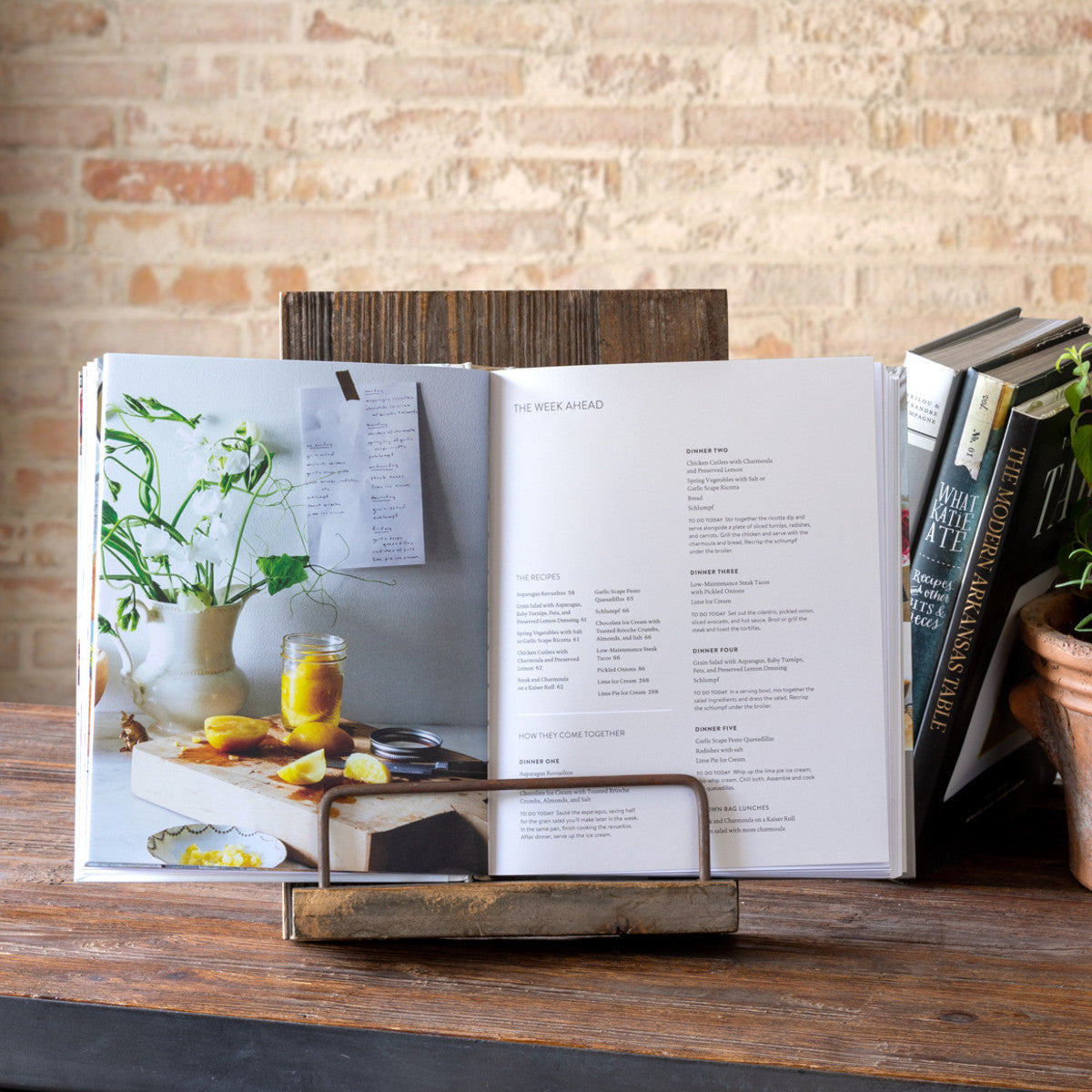 Wooden Cookbook Stand