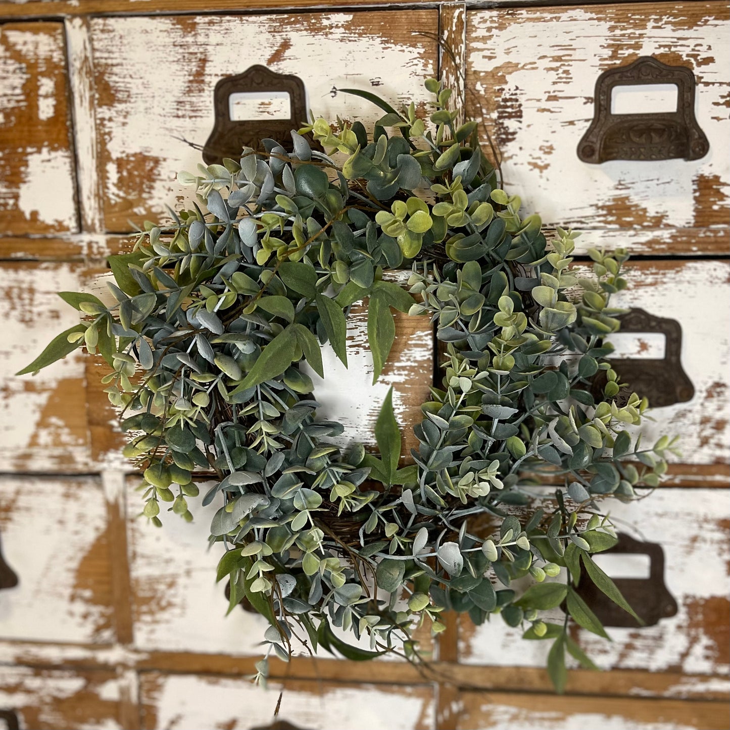 Eucalyptus and Berry Mini Wreath | Candle Ring