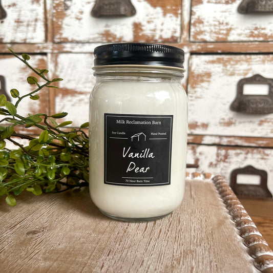 Vanilla Pear | Mason Jar Candle