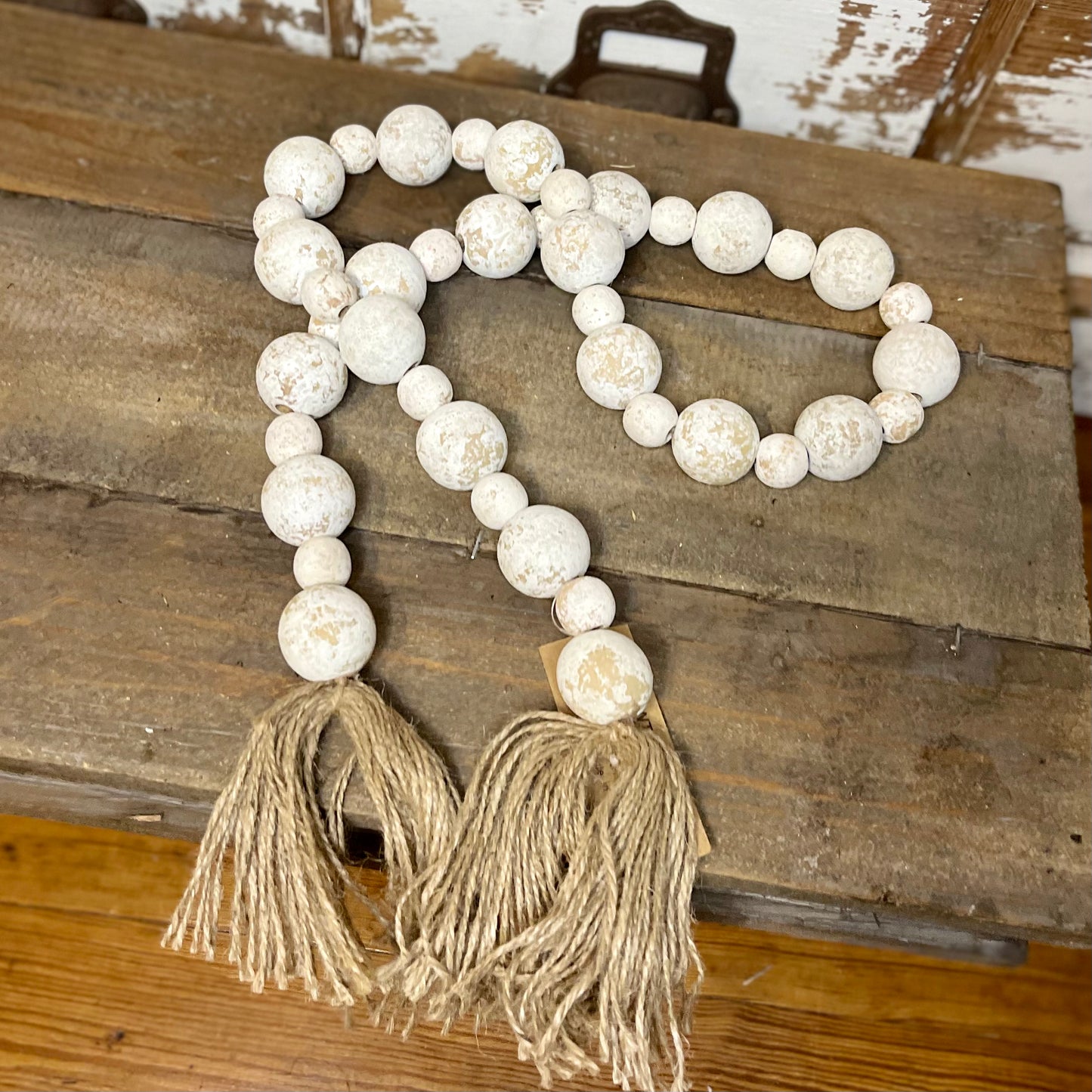 White Bead Garland